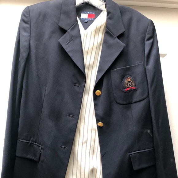 tommy hilfiger navy blazer